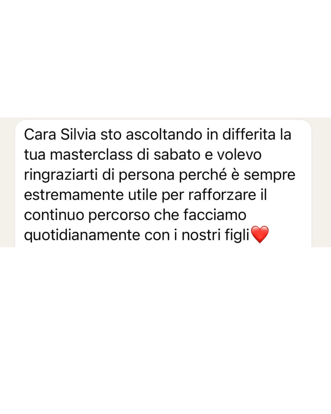 Testimonianze masterclass silvia poletti 3
